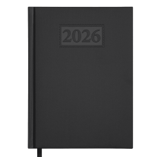 Щоденник датований 2026 BUROMAX А5 GENTLE 2109-01 чорний /BM.2109-01/