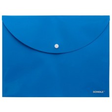 Папка на кнопці А4  SOZ  5127 CHARMING непрозора блакитна (12)