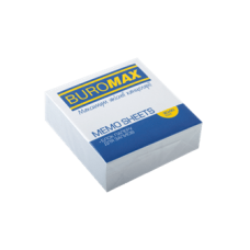 Папір для нотаток білий BUROMAX 9*9*3см, 330-350арк. скл. 2208 (84), /BM.2208/