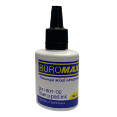 Фарба штемпельна BUROMAX 1901-02 30г чорна (12), /BM.1901-02/