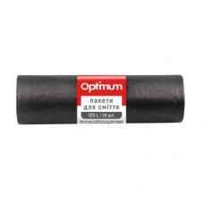 Пакети д/сміття 120л/ 10шт/70х105см LD PROService Optimum (25) /16118100/