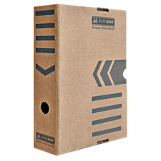 Бокс архівний картонний  8см BUROMAX 3260-34 крафт, /BM.3260-34/