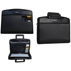 Папка пласт. А4 6+2 від. SOZ 5080 чорна, з ручками /5080-09SCH/