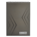 Блокнот BUROMAX JOBMAX А5 на гориз. спір. 48арк. Monochrome 2474-09 сірий /BM.2474-09/