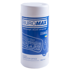 Серветки д/чищ. оргтехніки (80шт) туба,  BUROMAX JOBMAX 0803 (12), /BM.0803/