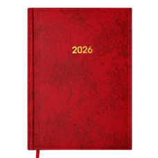 Щоденник датований 2026 BUROMAX А5 BASE 2108-05 червоний /BM.2108-05/