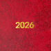 Щоденник датований 2026 BUROMAX А5 BASE 2108-05 червоний /BM.2108-05/