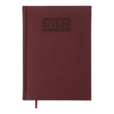 Щоденник датований 2027 BUROMAX А5 GENTLE 2109-13 темно-червоний /BM.2109-13/