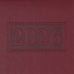 Щоденник датований 2026 BUROMAX А5 GENTLE 2109-13 темно-червоний /BM.2109-13/ Щоденник датований 2026 BUROMAX А5 GENTLE 2109-13 темно-червоний /BM.2109-13/