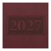 Щоденник датований 2027 BUROMAX А5 GENTLE 2109-13 темно-червоний /BM.2109-13/