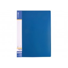Швидкозшивач плотн. А4 ECONOMIX 31201-02 пласт. з карм. синій (20) /E31201-02/