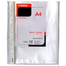Файл А4+ NORMA 40 мк 5705 (100шт.) (20) /5705N/