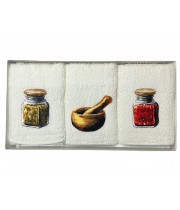 Рушник махровий 3шт. MERPATTI/MERZUKA 30*50см, д/кухні, в подар. уп.