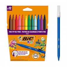 Фломастери BIC Kids 12кол. Visa карт.уп. /bc525443/