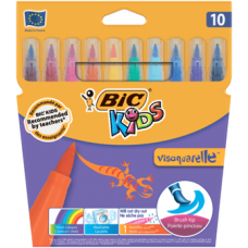 Фломастери BIC 10кол. Visaquarelle акварельні карт.уп. /bc8289641/