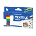 Фломастери CENTROPEN Textile  6кол. 2739 2мм для тканини /2739.6/