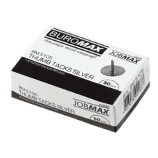 Кнопки BUROMAX JOBMAX 5105 нікельовані 50шт (10) /BM.5105/