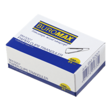 Скріпки 25мм BUROMAX 5007 трикутні 100шт. (10/500) /BM.5007/