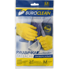 Рукавички гумові BUROCLEAN унів. M (середні) /10200301/
