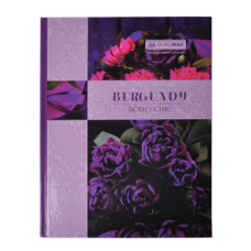 Книга канц. тв.пал. А4  96арк # офс. BUROMAX 2400-207 Boho Chic, фіолетова /BM.2400-207/