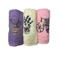 Рушник махровий 3шт. SWAN 30x50см, д/кухні, в подар. уп.