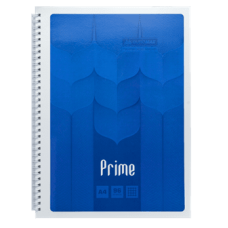 Книга канц. на спіралі  А4  96арк # офс. BUROMAX Prime 24451101-02 синя (10) /BM.24451101-02/