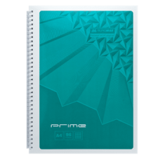 Книга канц. на спіралі  А4  96арк # офс. BUROMAX Prime 24451101-06 бірюзова (10) /BM.24451101-06/