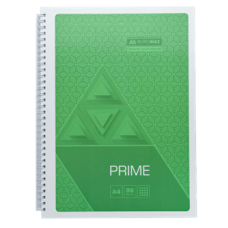 Книга канц. на спіралі  А4  96арк # офс. BUROMAX Prime 24451101-15 салатова (10) /BM.24451101-15/