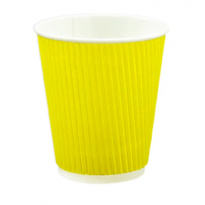 Стакан одноразовий паперовий гофра 180мл (25) /4163/