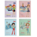 Блокнот ZiBi KIDS Line А6 на гориз. спір. 40арк. TRAVEL GIRLS 12136 (20) /ZB.12136/