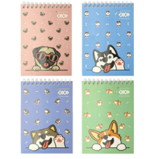 Блокнот ZiBi KIDS Line А6 на гориз. спір. 40арк. PUPPIES 12140 (20) /ZB.12140/