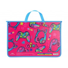 Портфель А4 MAXI 30001-06 "Сonfetti.Girl" пласт. на блискавці, дитячий /MX30001-06/