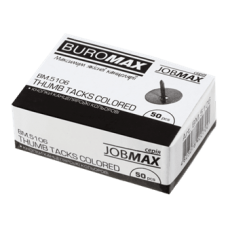 Кнопки кольорові BUROMAX JOBMAX 5106, 50шт., /BM.5106/