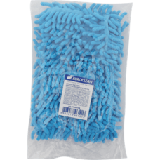Запаска до швабри полотер BUROCLEAN 10300108 мікрофібра "лапша" 42х12см (синя) /10300108/