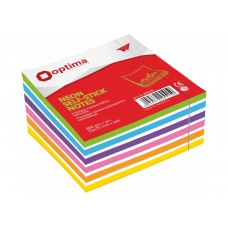 Стікери OPTIMA 50*50 250арк 25517 6кольор. неон /O25517/
