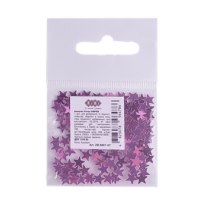 Блискітки для декорування ZiBi 6801-07 ЗІРОЧКИ бузкові, 1г /ZB.6801-07/