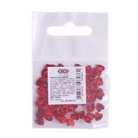 Блискітки для декорування ZiBi 6802-05 СЕРЦЕ червоне, 1г /ZB.6802-05/