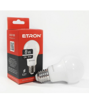 Лампа ETRON світлодіодна 1-ELP-010 A55 E27 8W 4200K (груша)