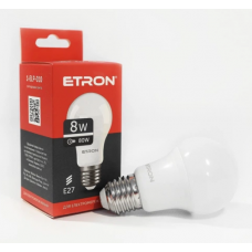 Лампа ETRON світлодіодна 1-ELP-010 A55 E27 8W 4200K (груша)
