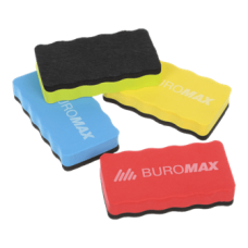 Губка для дошки BUROMAX 0074-99 магнітна асорті (12), /BM.0074-99/