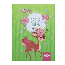 Блокнот ZiBi А6 тв. пал. 64арк. BE THE QUEEN 12713-15 салатовий /ZB.12713-15/
