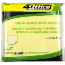 Стікери 4OFFICE 76*76 100арк 4-423-5 жовті (12) /4-423-5/
