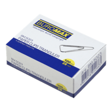 Скріпки 28мм BUROMAX 5023 трикутні 100шт. (10) /BM.5023/