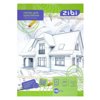 Папір для креслення А3 160г/м  8арк. ZiBi KIDS Line 1410, /ZB.1410/