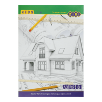 Папір для креслення А3 160г/м  8арк. ZiBi KIDS Line 1410, /ZB.1410/