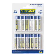 Батарейка BUROMAX АА LR6 5900-12  12шт/упак. (ціна за уп) /BM.5900-12/