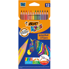 Олівці кольорові 12кол. BIC Kids Evolution Stripes /bc9505221/