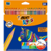Олівці кольорові 24кол. BIC Kids Evolution Stripes /bc502447/
