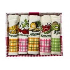 Рушник вафельний 5шт. NILTEKS 40х60см, д/кухні, в подар. уп.