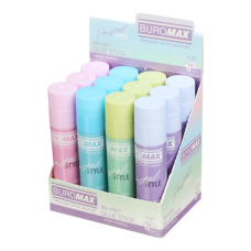 Клей-олівець 10г BUROMAX 4921 PASTEL PVP (12) /BM.4921/